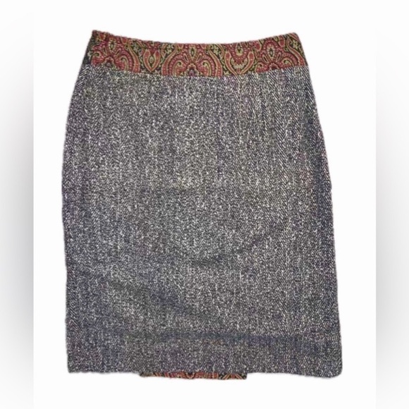 Indigo Moon Wool Blend Pencil Skirt - Picture 2 of 8